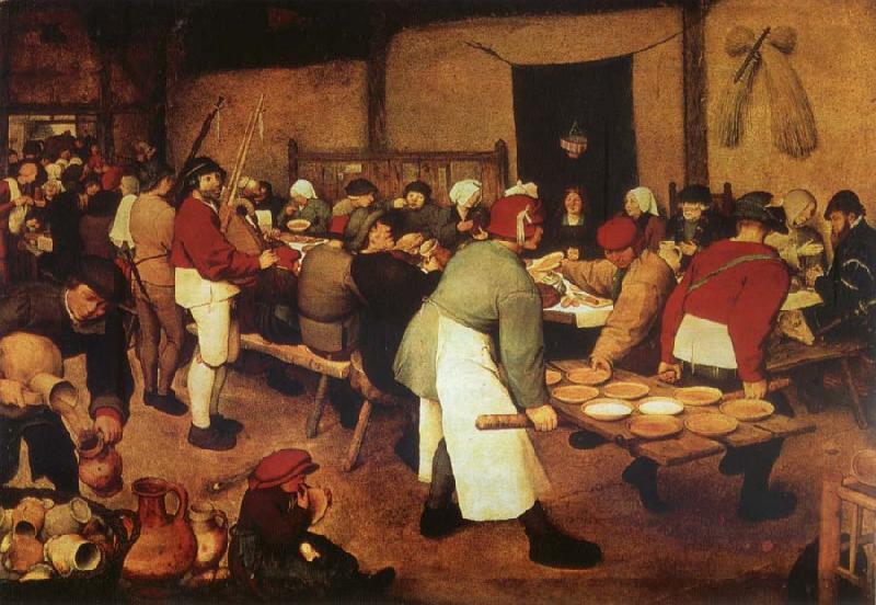Pieter Bruegel Farmer wedding oil painting image